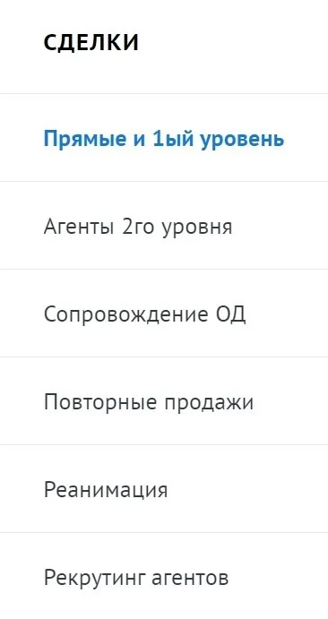 Скриншот настройки воронок продаж в amoCRM