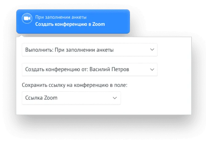 Автоматизация приглашений Zoom через Salesbot