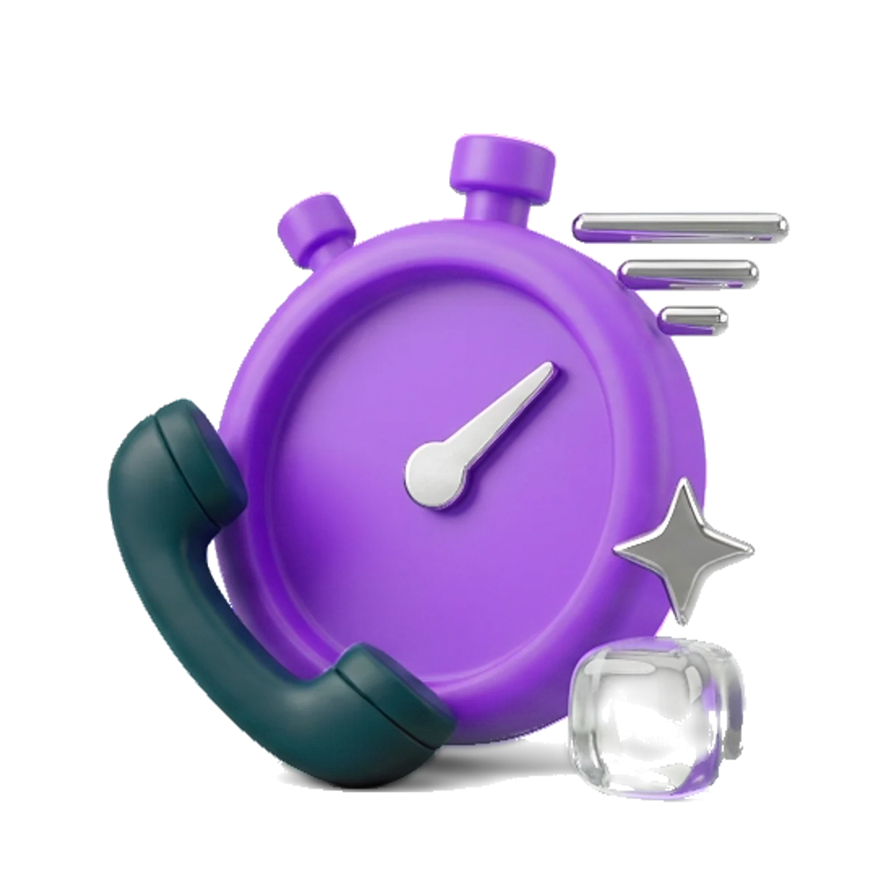 –1,5 мин на каждый звонок