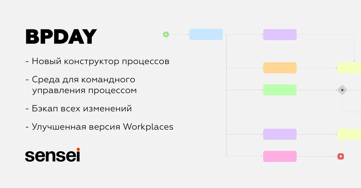 Обновленный конструктор процессов Sensei